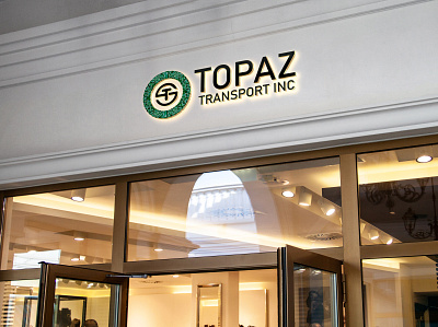 TOPAZ TRANSPORT INC icon design minimalist logo transport logo unique logo