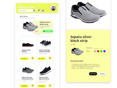 Toko online sepatu adobe adobexd android app cleandesign design materialdesign onlineshop ui