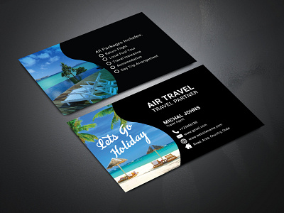 Travel Business card businesscard card cmyk design illustrator modern stylish travel