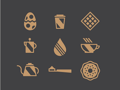 WIP coffee icons illustration vector wip