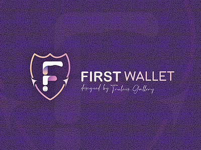 First Wallet Logo branding design graphic design illustration logo typography vector