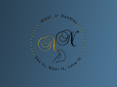 Nikki n' Needles Logo branding design graphic design illustration logo typography