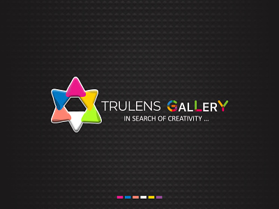 TRULENS GALLERY LOGO app branding design graphic design illustration logo typography ui ux vector