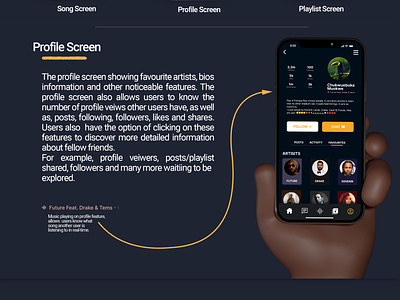 Social Music App UI Design