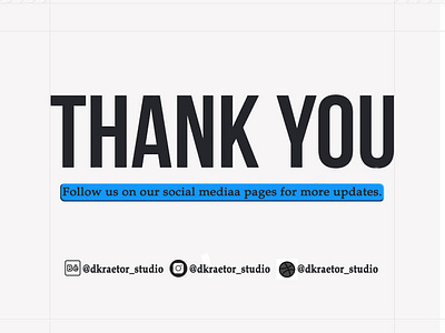 Thank You! Follow us on our social media