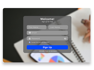 Daily UI Sign Up Form dailyui figma figmadesign signup uidesign uiux