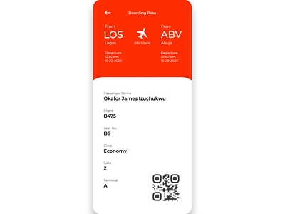 Daily UI
Flight Ticket