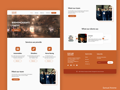 Website Design
Peaky Blinders