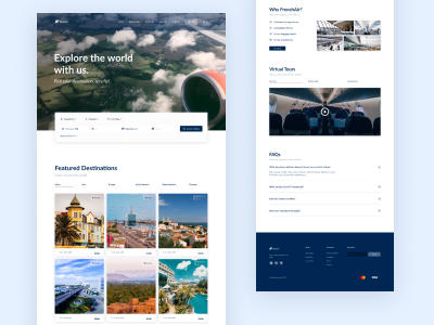 FrenchAir (Airline) Landing Page