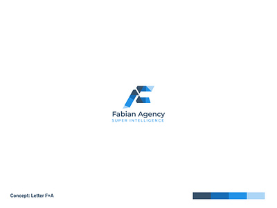 FABIAN AGENCY branding creative custom fabian illustration lettermark logo minimalist typography vector wordmark
