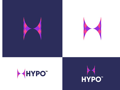 HYPO LOGO-H LETTERMARK brand brand identity brand logo branding design combination mark custom logo h letter logo logo logodesign logos logotype minimal logo minimalist typography wordmark
