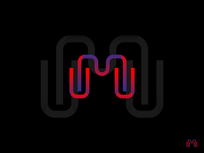 m + w lettermark logo