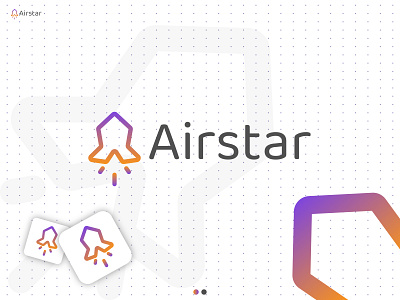 Airstar logo | branding aeroplane logo air logo airstar logo brand logo branding branding identity custom logo helicopter logo lettermark logo logo design logodesign logomark logos logotypes minimalist monogram rocket logo star logo wordmark