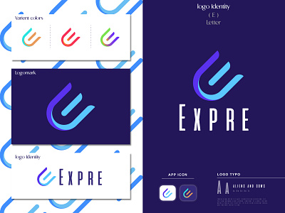 Modern e lettermark-Expre