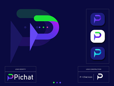 p + Chat icon brand logo