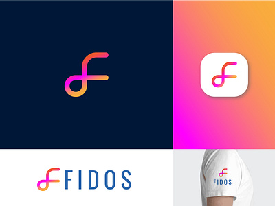 modern f letter logo design