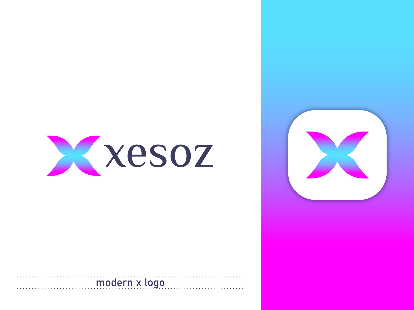 modern x logo | branding by Masum Billah on Dribbble