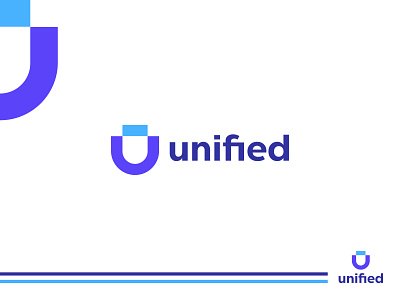 u letter logo | unified logo | unity logo | branding