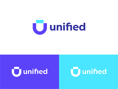 u letter logo | unified logo | unity logo | branding