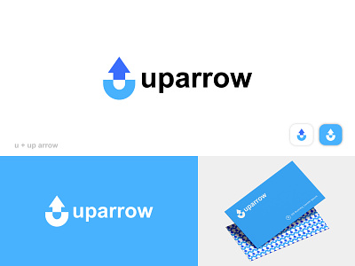 u + up arrow combine mark | logo | branding