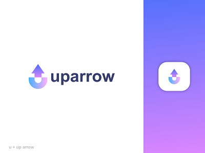 u + up arrow combine mark | logo | branding