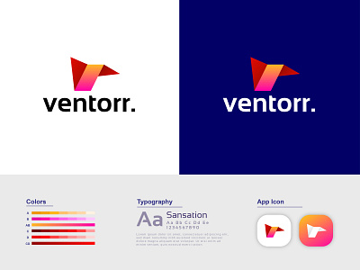 Ventorr | Modern V & T letter logo | Branding brand identity branding branding design graphic design icon logo logo design logo design logodesign logomark mark minimalist modern logo modern vt letter logo monogram logo symbol t letter typography v letter vt letter logo