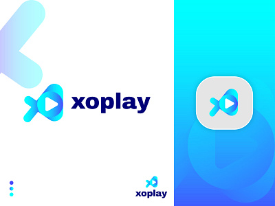 Redesign | xoplay logo | video player logo | branding brand designer brand identity brand logo branding brandingdesign icon illustration lettermark logo logo design logo designer magazine layout web minimalist play player logo symbol video player x letter