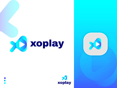Redesign | xoplay logo | video player logo | branding