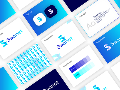 swanet redesign || modern s letter logo