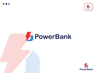 Logo concept for "PowerBank" | Branding b letter logo brand identity branding branding design illustration lettermark logo logo design logo designer logodesign minimal logo minimalist logo power typography