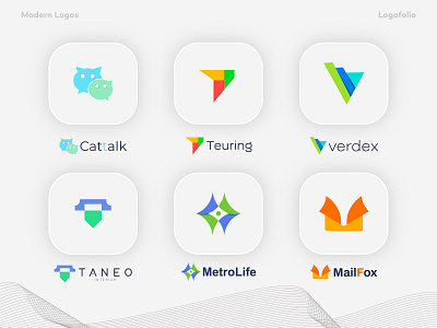 Modern Logos | App Icon | Logo trends 2022 | Branding-v7