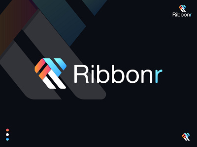R monogram | Ribbonr-Logo design | Branding