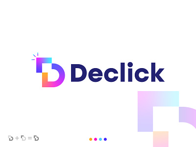 Declick-Logo Design | D & Click Cimbinemark | Branding