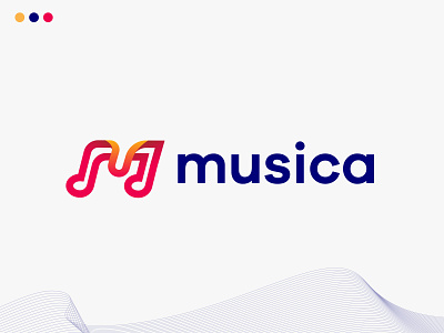 Musica-Logo Design | Branding app icon app logo audio brand identity branding dribbble logos graphic design illustration lettermark logo logo design logo designer m m letter m logo minimalist mobile music symbol typography