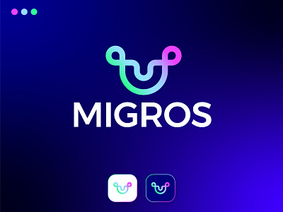 Migros-App icon | Logo Design | Branding app icon app logo brand identity branding branding design dribbble logos graphic design illustration infinity letter m lettering lettermark logo logo design m m logo minimalist mobile symbol typography