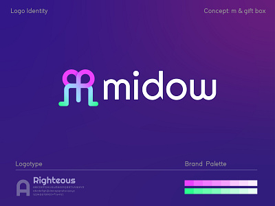 Midow-Gift Box Logo Design | Branding
