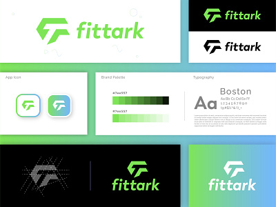 Fittark | Branding brand identity branding branding design branding identity fitness gymnastic letter ft logo letter tf logo logo logo design minimalist