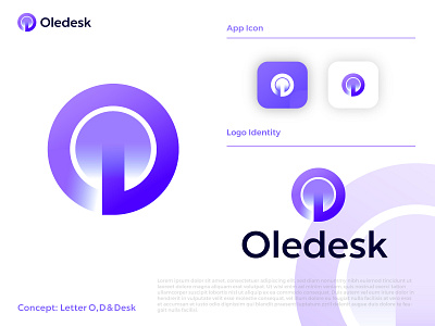 Oledesk-Letter OD Logo | Branding