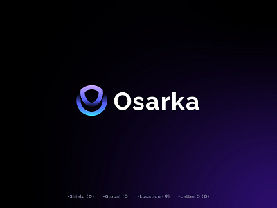 osarka-logo design | branding bit coin brand identity brand logo branding crypto illustration letter o lettermark location logo logo design logo designer logo mark logotype minimalist modern logo nft shield software typography