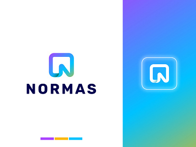 normas-modern letter n logo | branding