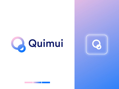 quimui-modern letter q logo | branding