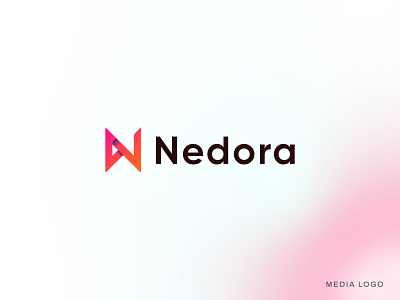 nedora-letter n media logo || branding app icon brand identity brand logo branding branding design branding identity custom logo graphic design illustration letter n lettermark logo logo design logo designer logodesign logomark media minimal logo minimalist typography