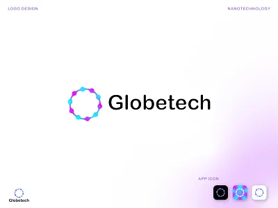 globetech-logo design-branding brand identity brand logo branding branding design branding identity custom logo lettermark logo logo design logo designer logodesign logomark logotype minimal minimalist modern logo nanotechnology