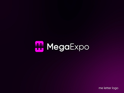 Megaexpo-letter me Logo-Branding app icon app logo brand identity brand logo branding branding design branding identity custom logo illustration letter me lettermark logo logo design logo designer logodesign logomark logos logotype minimalist typography