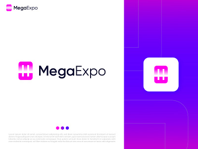 megaexpo-letter-me-logo-design-Branding