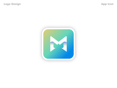 modern m bat logo design | app icon | branding