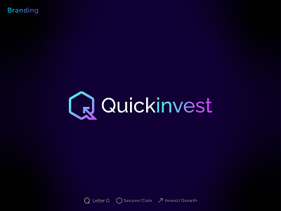 #2 crypto-investment-logo-design | branding brand identity brand logo branding branding design business logo crypto logo graphic design illustration investment logo letter q logo logo logo design logodesign logomark logos logotype minimal logo minimalist modern logo nft