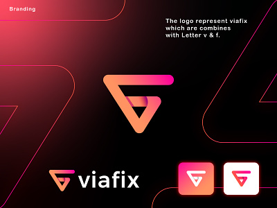 letter vf logo design
