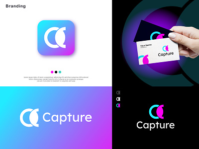 letter c logo design | capture logo | branding
