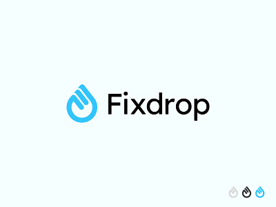 Fixdrop | Letter-F-Logo | Water-drop | Branding